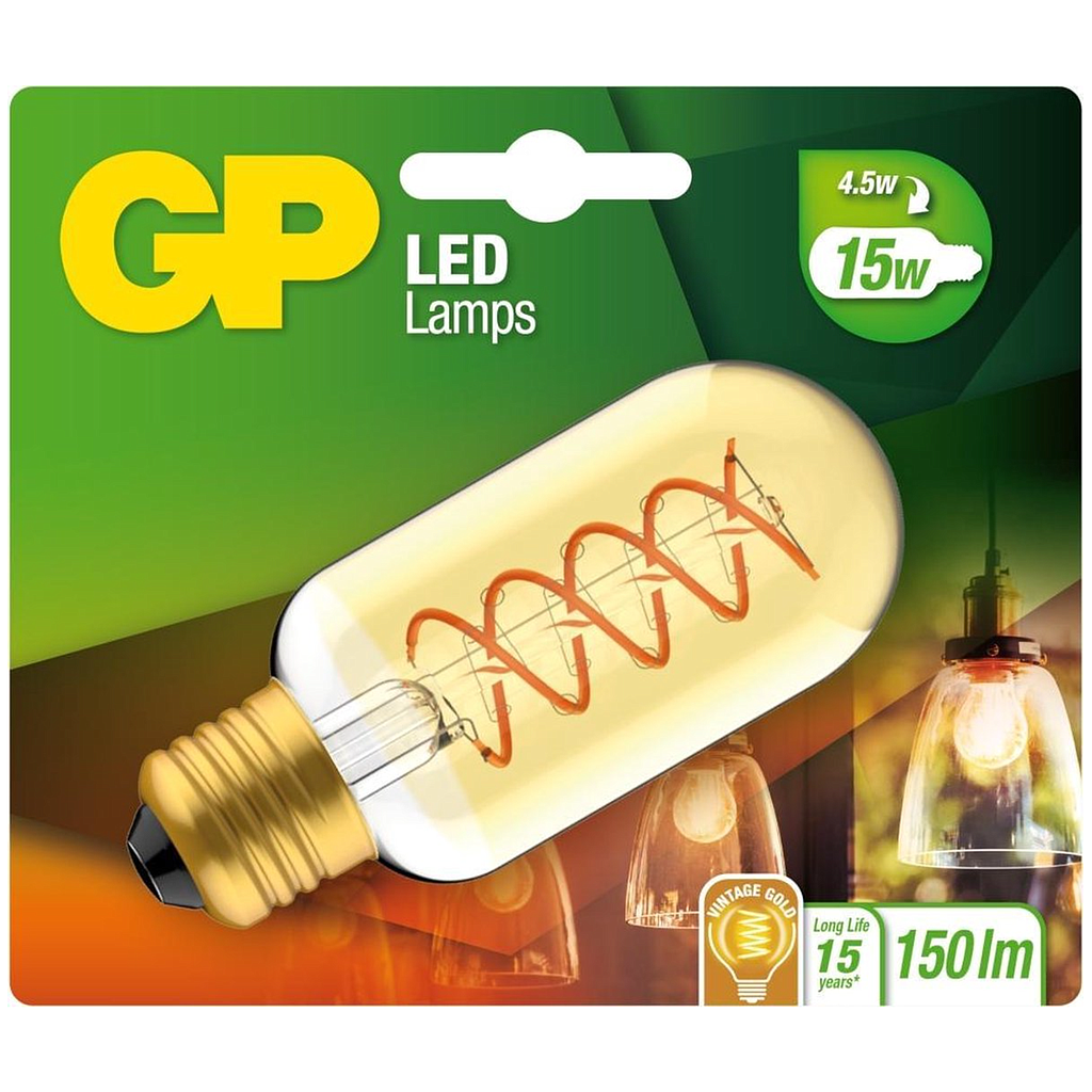 GP FIL E27 T45 4.5W SPIRALFLAM