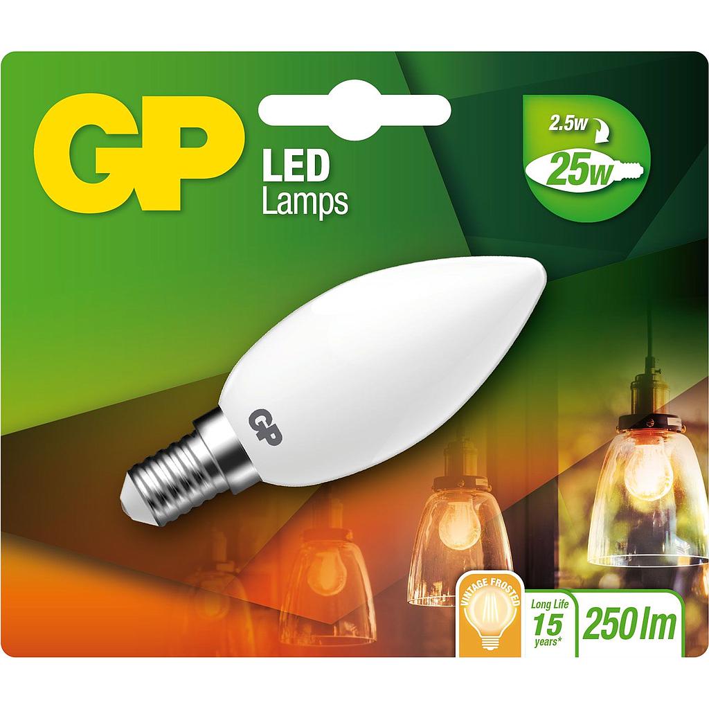 GP FIL CANDLE E14 2.5W=25W
