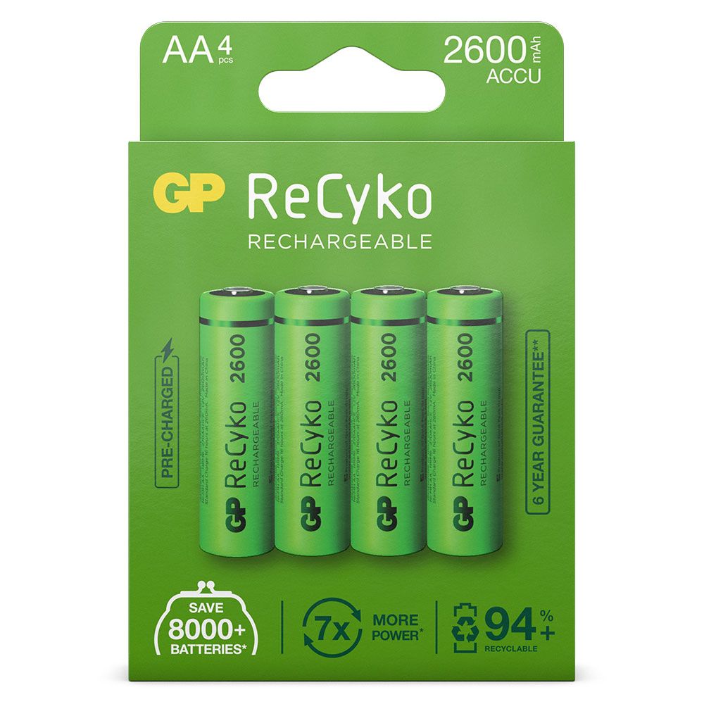 GP AA NIMH/RECYKO 2600 BL4