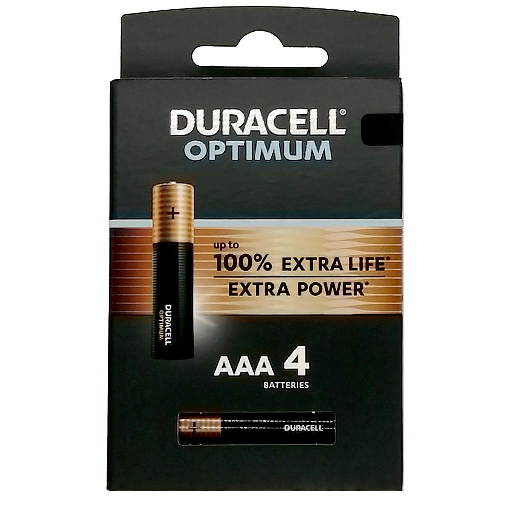 DURACELL ALKALINE 2400/AAA/LR03 - 100% OPTIMUM /4
