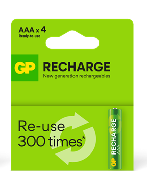 GP Recharge NiMH 650 mAhAAA/4