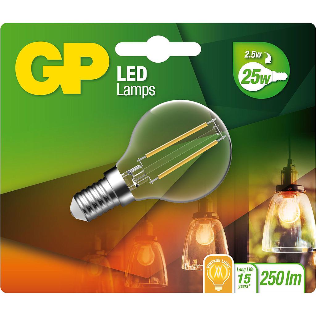 LED FILAMENT MINI GLOBE/ E14 / 2.5W 