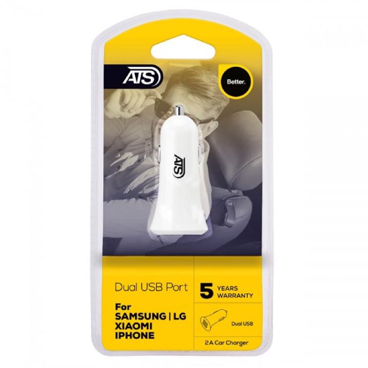 DOUBLE USB CAR CHARGER 2,1A